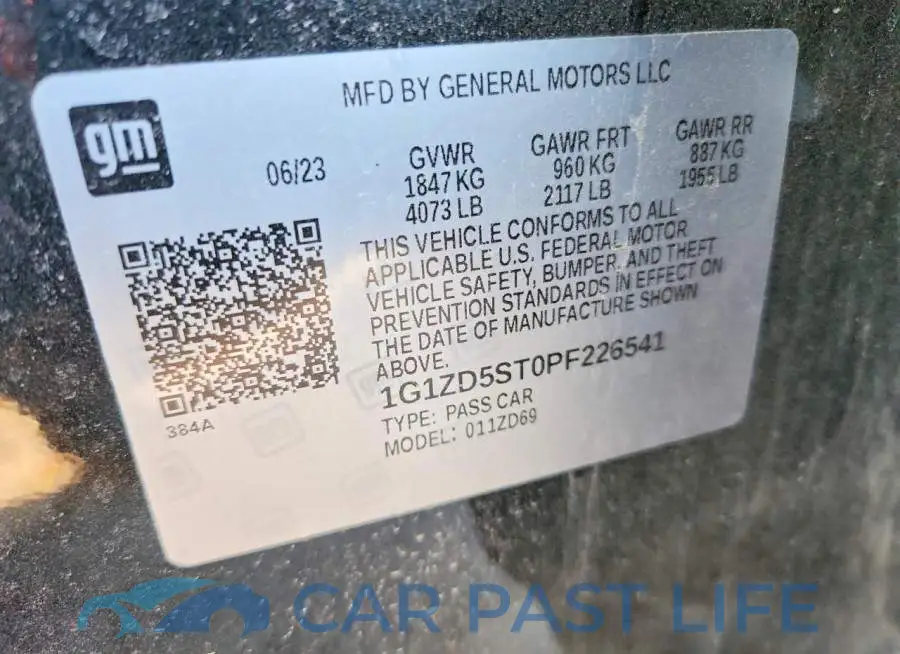 1G1ZD5ST0PF226541# 12