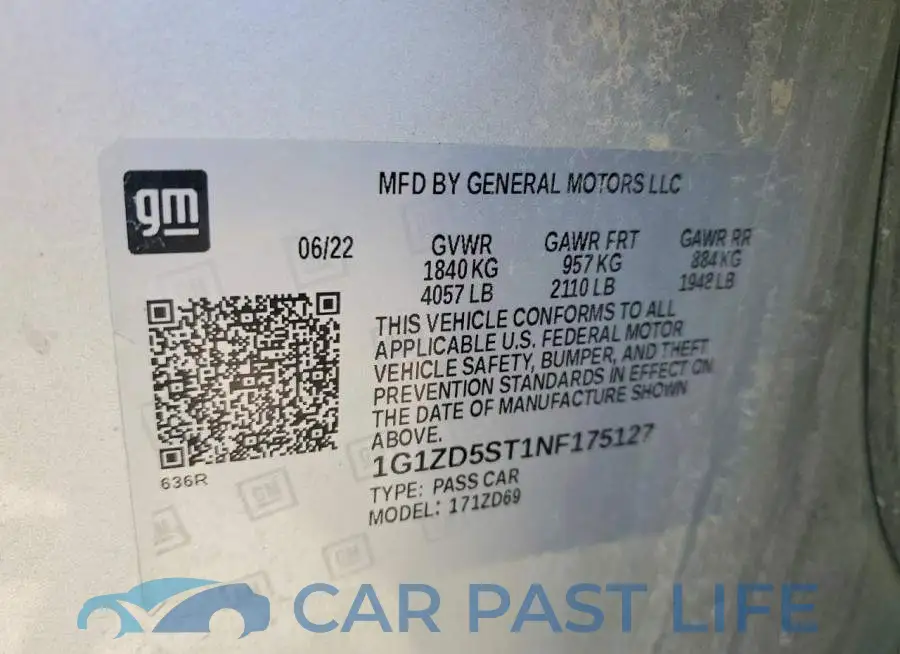 1G1ZD5ST1NF175127# 12