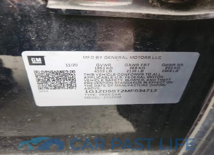1G1ZD5ST2MF034713# 12