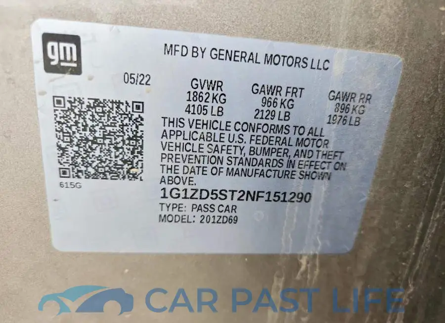 1G1ZD5ST2NF151290# 12
