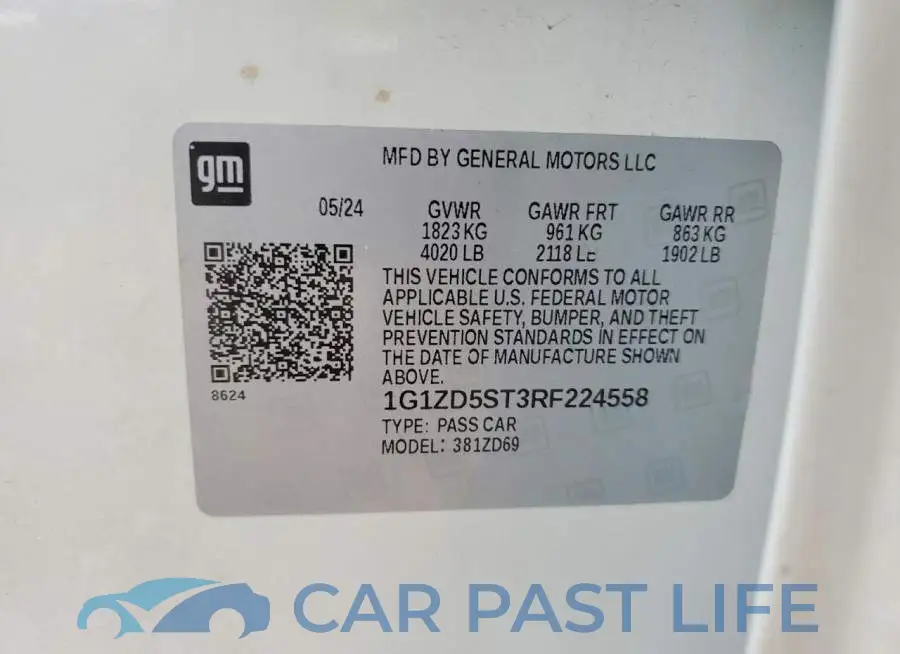1G1ZD5ST3RF224558# 12