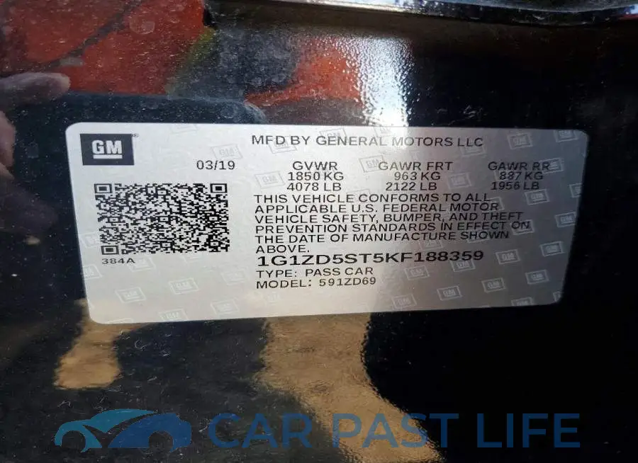 1G1ZD5ST5KF188359# 12