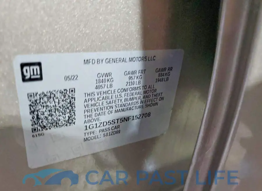 1G1ZD5ST5NF152708# 12