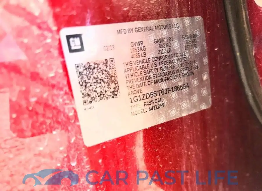 1G1ZD5ST6JF186554# 13
