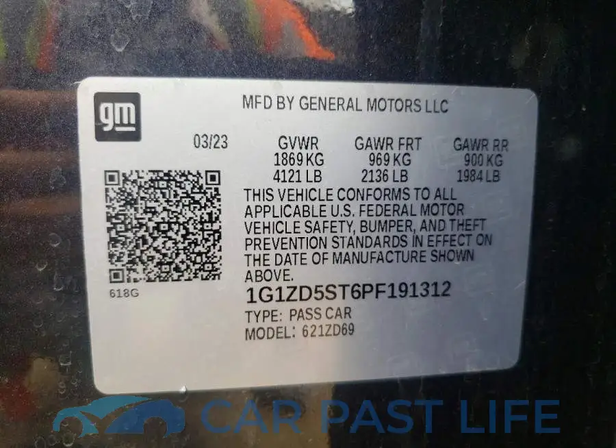1G1ZD5ST6PF191312# 13