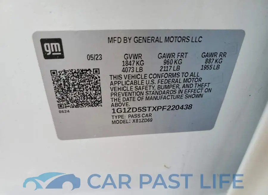 1G1ZD5STXPF220438# 12