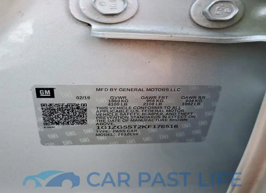 1G1ZG5ST2KF176516# 12