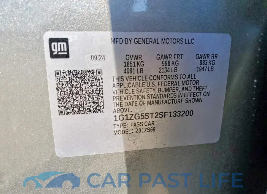 1G1ZG5ST2SF133200# 12