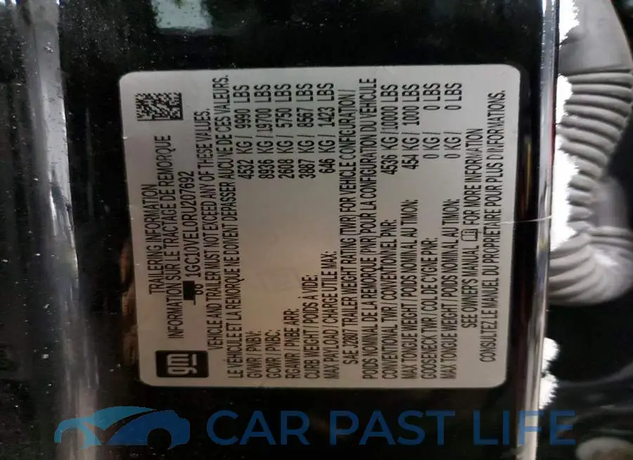 1GC10VEL0RU207692# 13