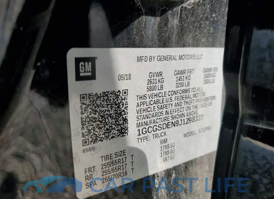 1GCGSDEN9J1298337# 12