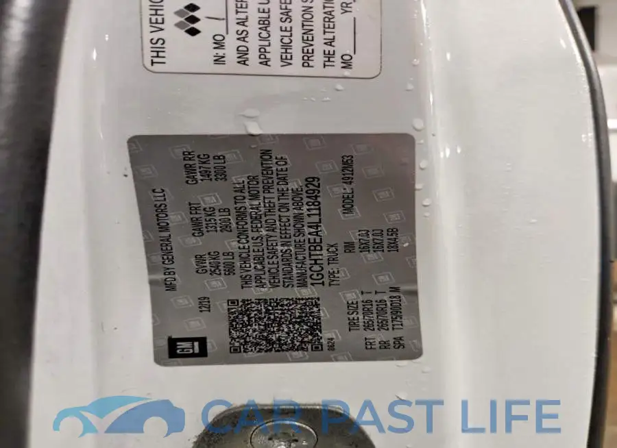 1GCHTBEA4L1184929# 12