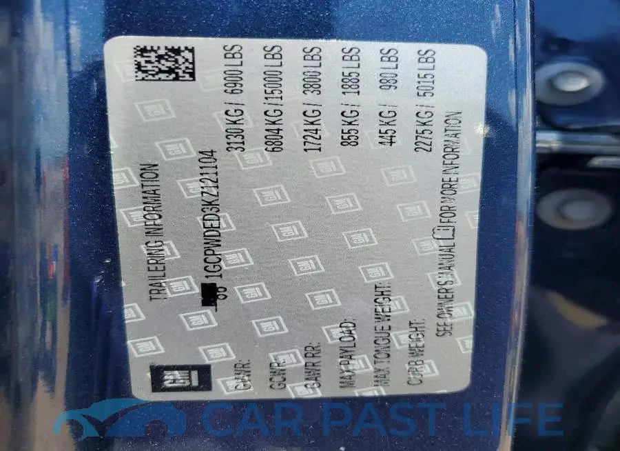 1GCPWDED3KZ121104# 12
