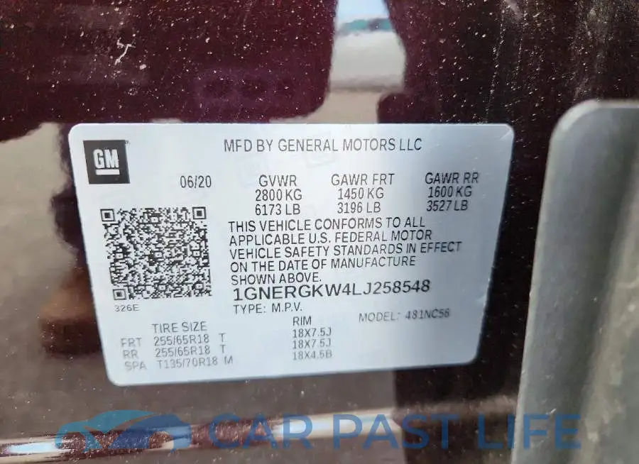 1GNERGKW4LJ258548# 13