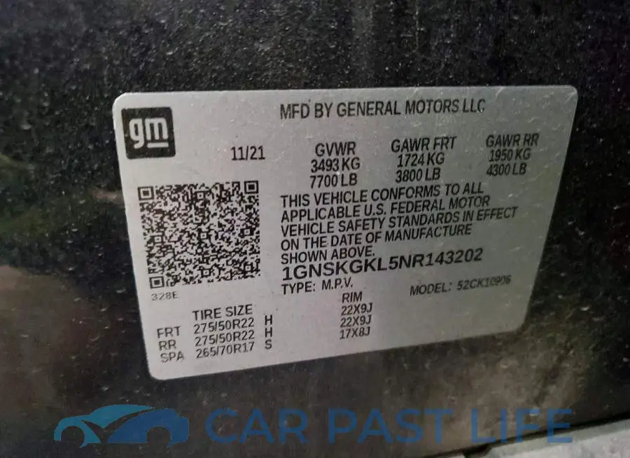 1GNSKGKL5NR143202# 14