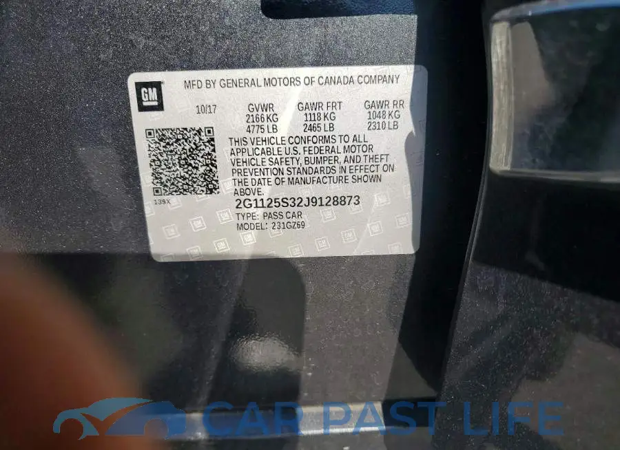 2G1125S32J9128873# 12