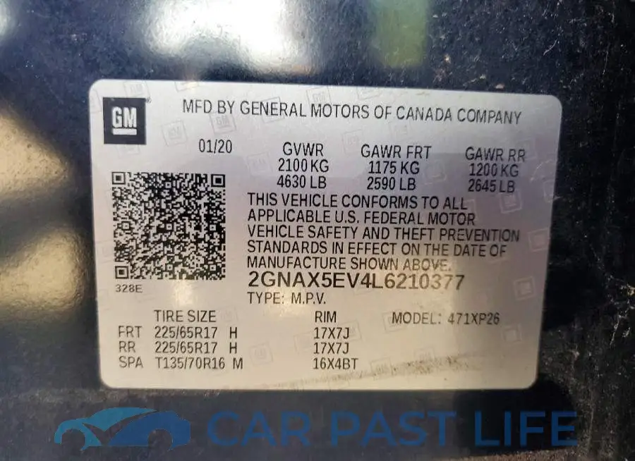 2GNAX5EV4L6210377# 12