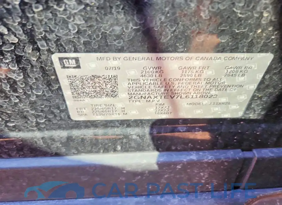 2GNAXTEV7L6118023# 13