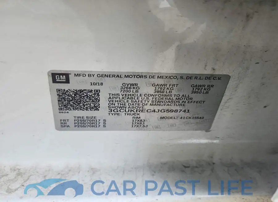 3GCUKREC4JG598741# 12