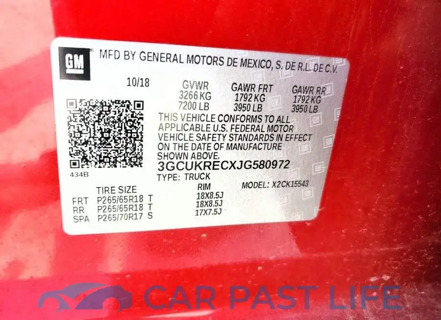 3GCUKRECXJG580972# 12