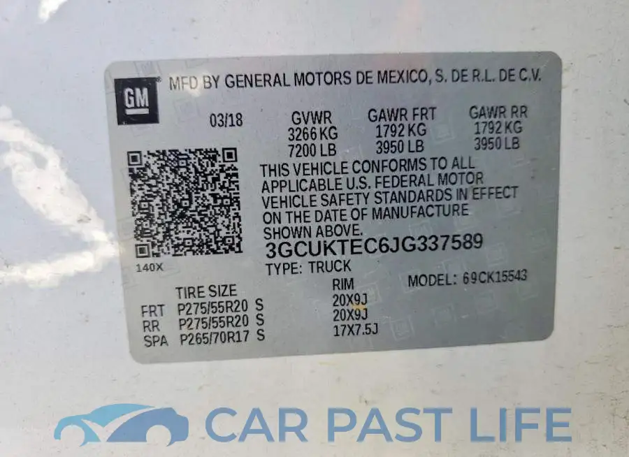 3GCUKTEC6JG337589# 13