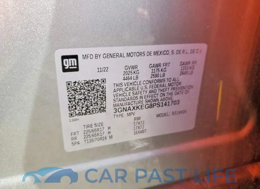 3GNAXKEG8PS141703# 13