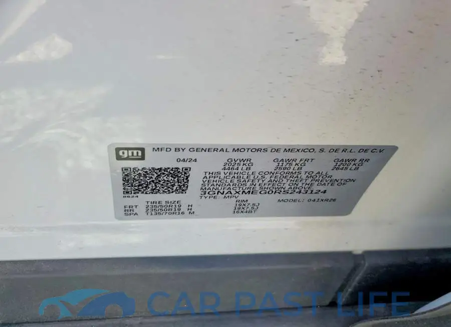 3GNAXMEG0RS243124# 14