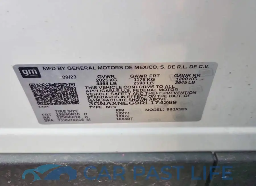 3GNAXNEG9RL174269# 13