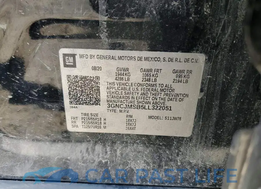 3GNCJMSB5LL322051# 13
