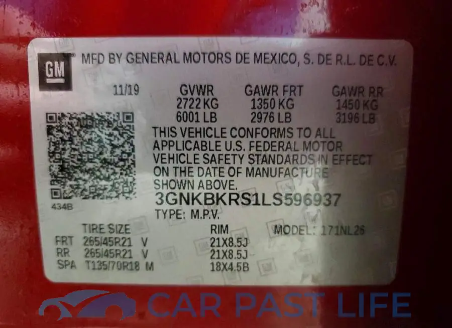 3GNKBKRS1LS596937# 13