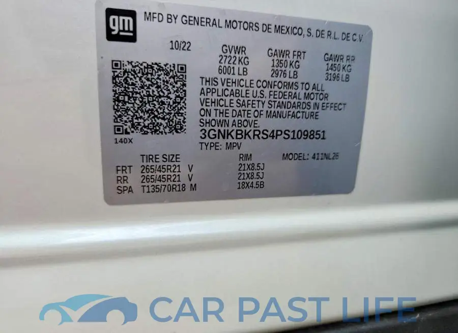 3GNKBKRS4PS109851# 12