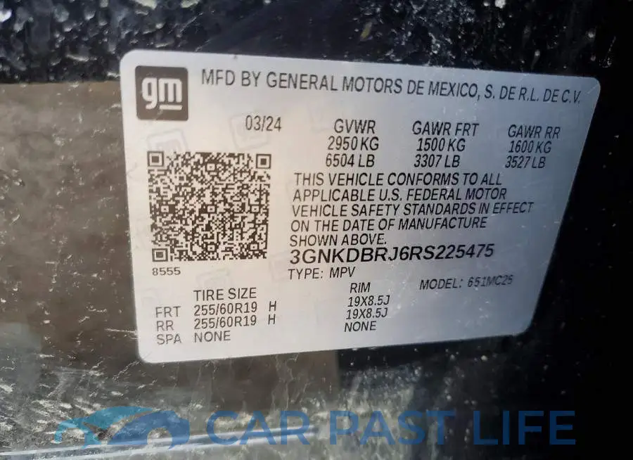 3GNKDBRJ6RS225475# 13