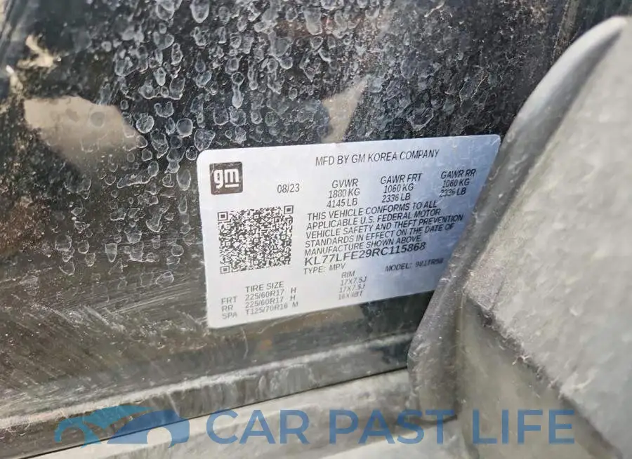KL77LFE29RC115868# 12