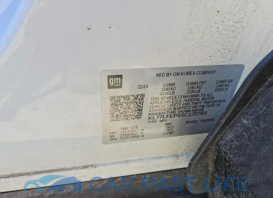KL77LFEP8SC170703# 12