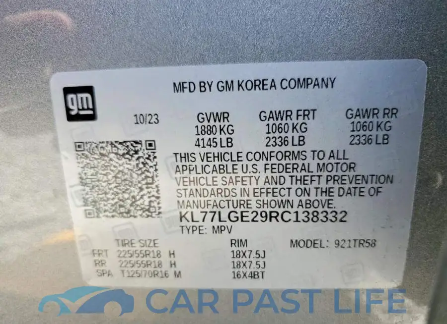 KL77LGE29RC138332# 14