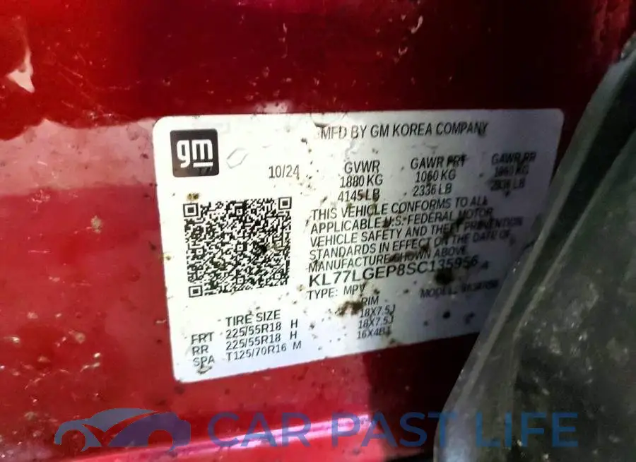 KL77LGEP8SC135956# 13