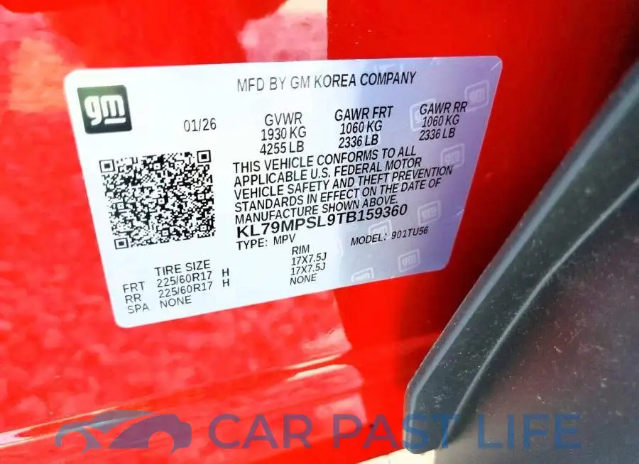 KL79MPSL9TB159360# 13