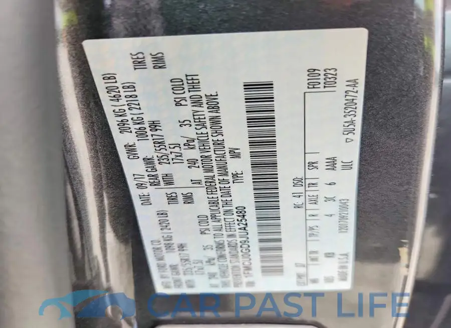 1FMCU0GD9JUA25480# 12