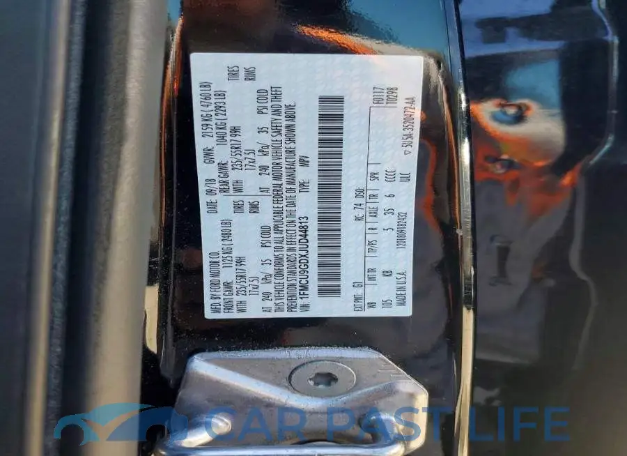 1FMCU9GDXJUD44813# 13