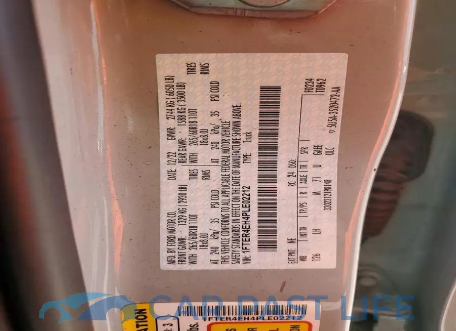 1FTER4EH4PLE02212# 12