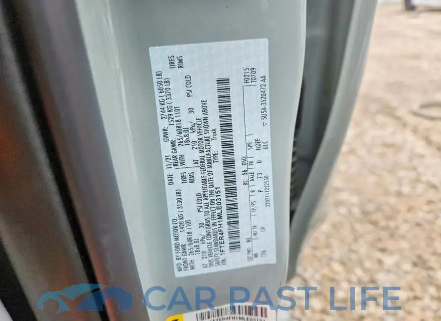 1FTER4FH1MLE03151# 12
