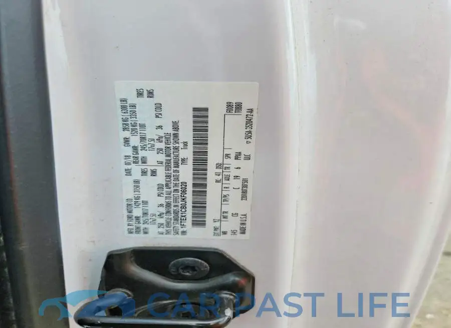 1FTEX1CB0JKF06020# 10