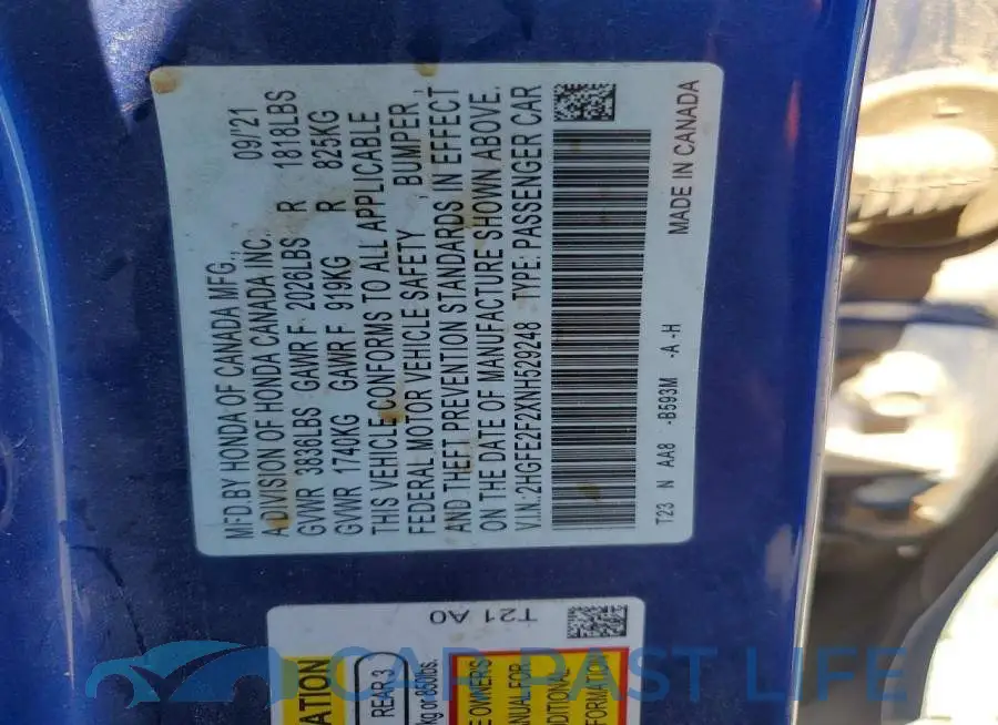 2HGFE2F2XNH529248# 12