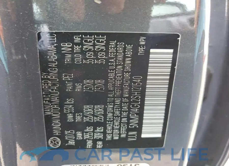 5NMP14GL2SH121540# 13
