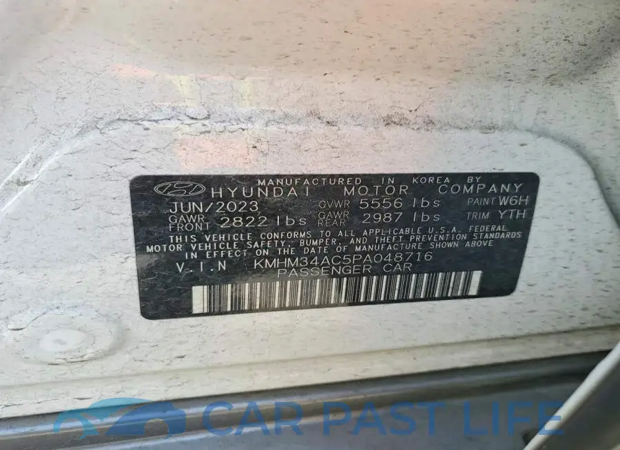 KMHM34AC5PA048716# 12