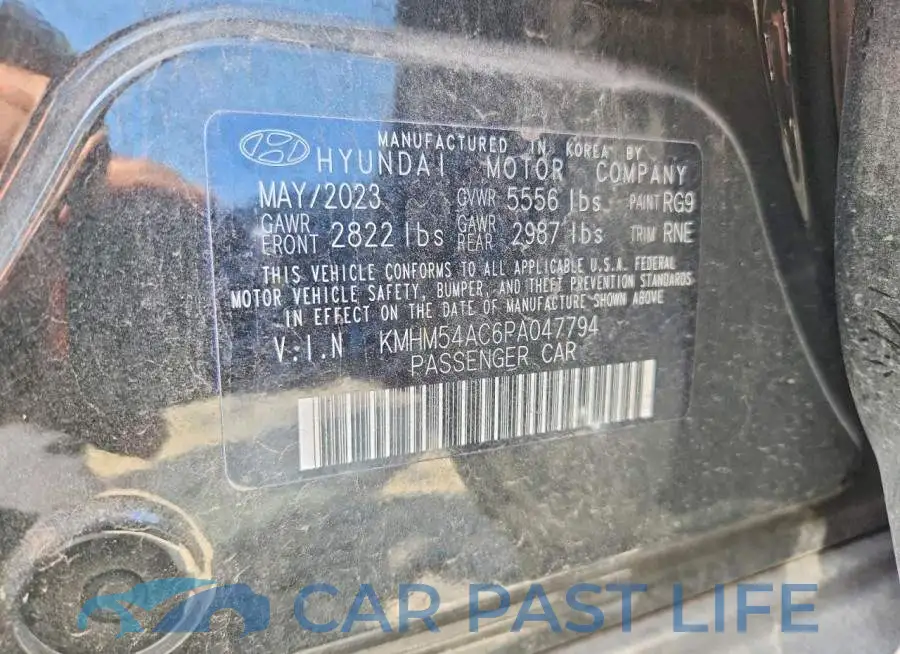 KMHM54AC6PA047794# 12