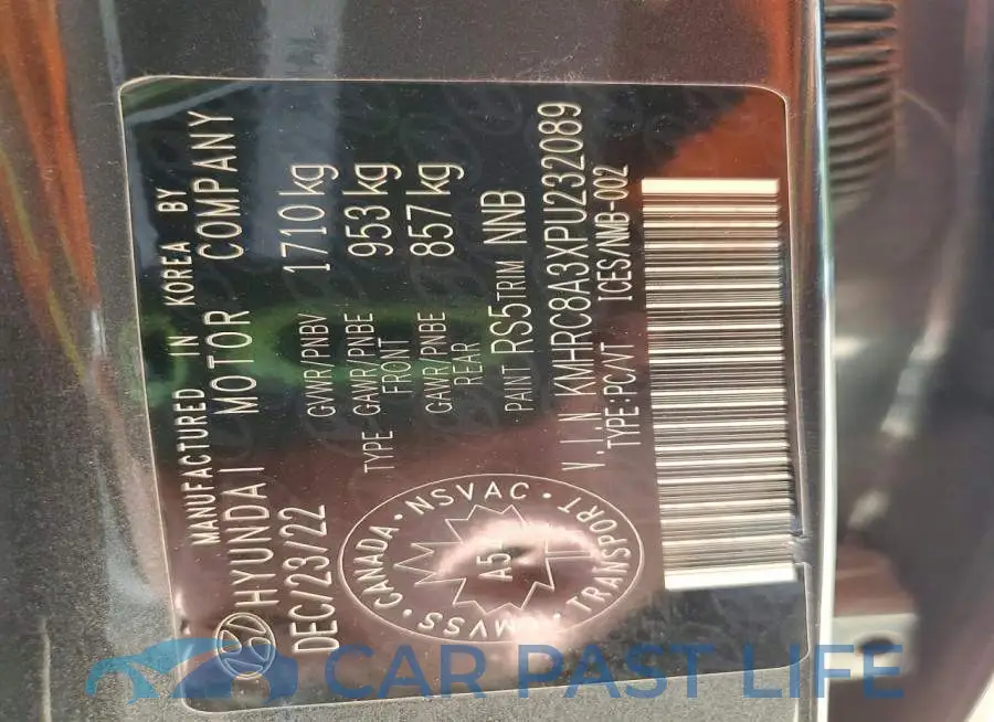 KMHRC8A3XPU232089# 13