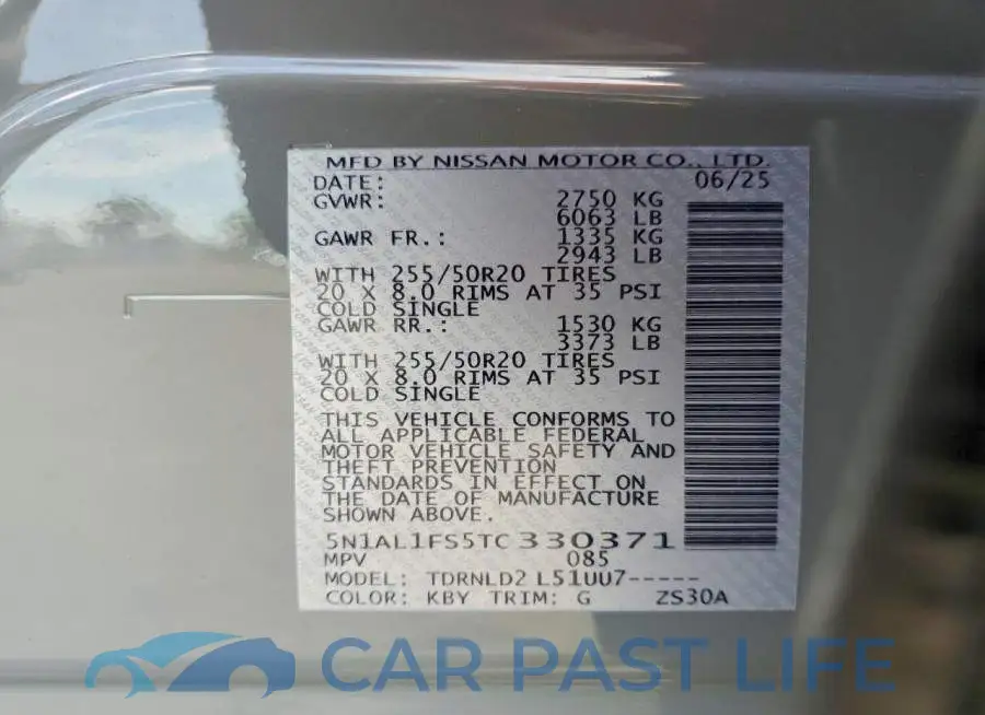 5N1AL1FS5TC330371# 14
