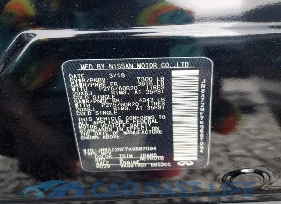 JN8AZ2NF7K9687094# 13