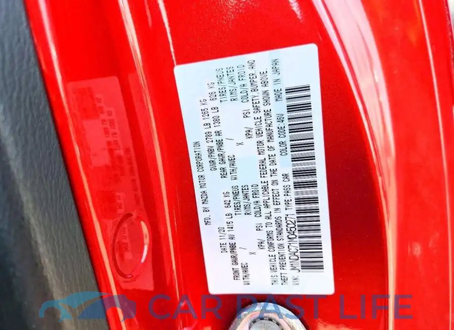 JM1NDAC71M0450271# 12