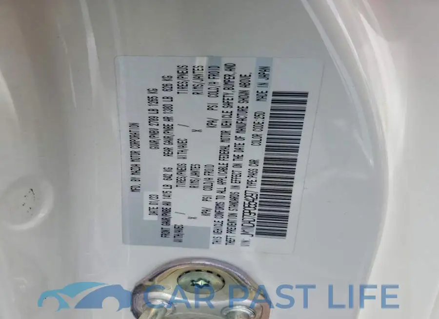 JM1NDAD79P0554297# 12